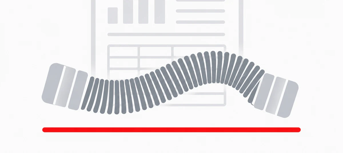 Piktogramm eines Edelstahlwellschlauchs mit Anschlüssen für das Datenblatt